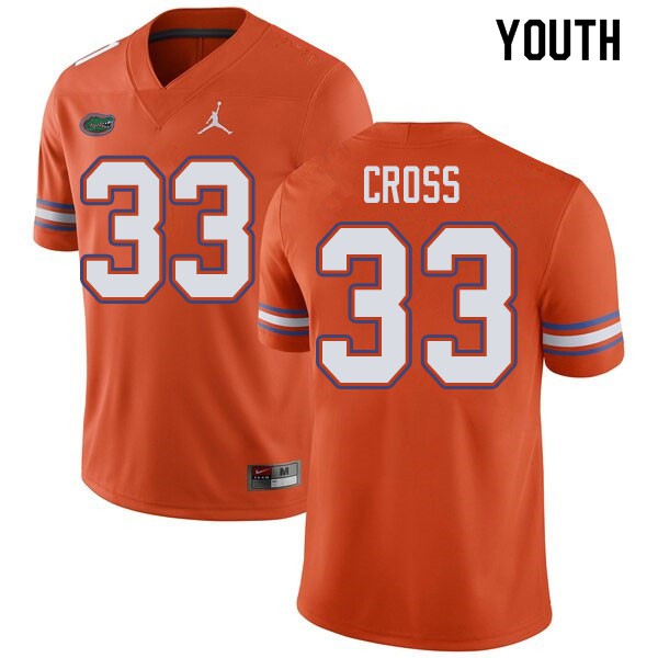 Jordan Brand Youth #33 Daniel Cross Florida Gators College Football Jerseys Orange